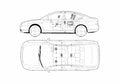 Blueprint Nissan Teana Sedan 2005 A4 Photo Print