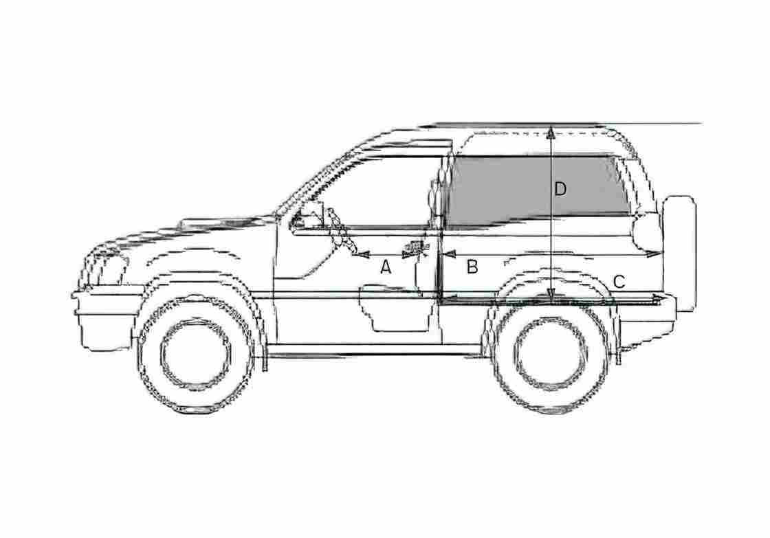 Blueprint Nissan Terrano II R20 SWB SUV 2005 A4 Photo Print