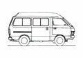 Blueprint Nissan Vanette C22 Van A4 Photo Print