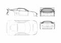 Blueprint Noble M12 GTO Coupe 2000 A4 Photo Print