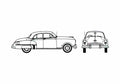Blueprint Oldsmobile 88 Futuramic Sedan 1948 A4 Photo Print