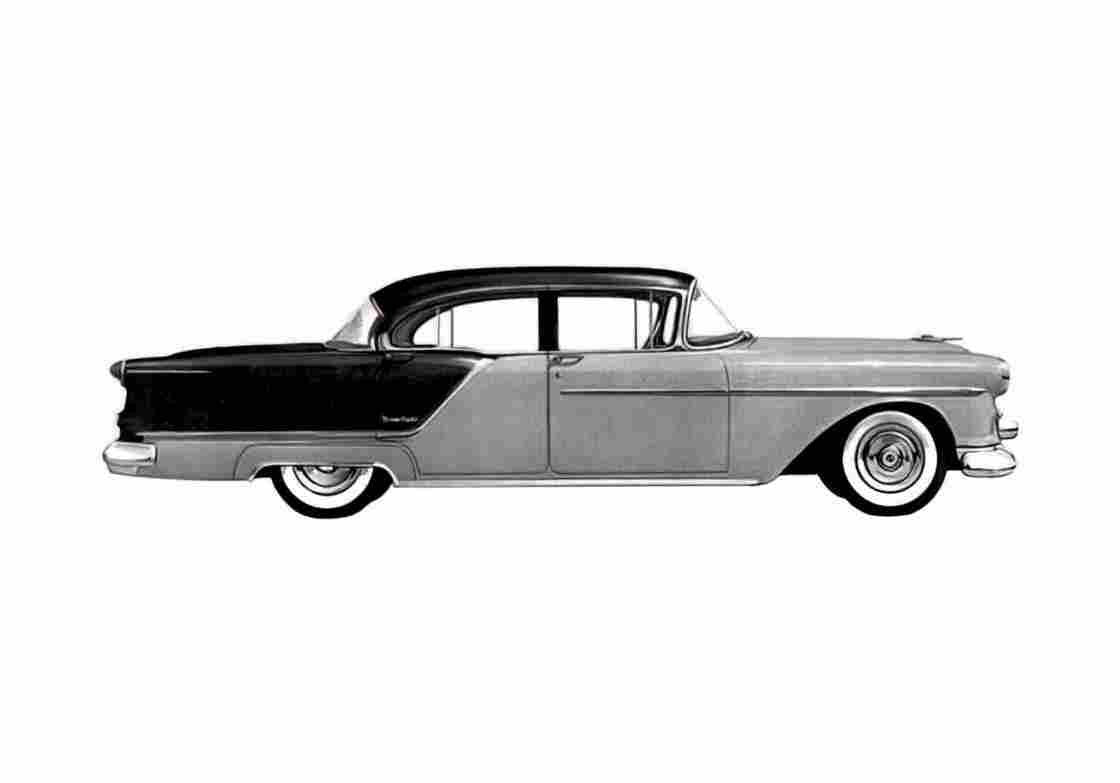 Blueprint Oldsmobile 98 Sedan 1954 A4 Photo Print