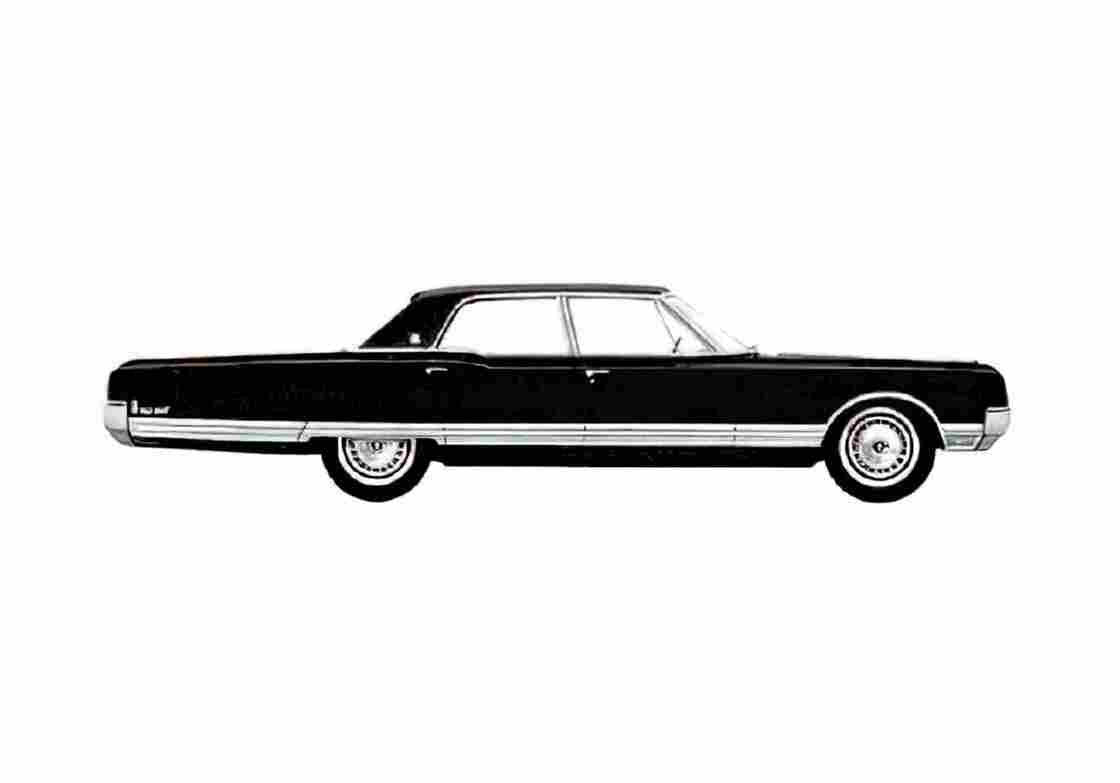 Blueprint Oldsmobile 98 Sedan 1965 A4 Photo Print