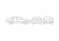 Blueprint Oldsmobile Alero Sedan 2004 A4 Photo Print