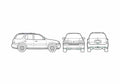 Blueprint Oldsmobile Bravada SUV 2004 A4 Photo Print