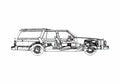 Blueprint Oldsmobile Custom Cruiser Wagon 1980 A4 Photo Print