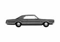 Blueprint Oldsmobile Cutlass 442 Holiday Coupe 1966 A4 Photo Print