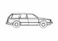 Blueprint Oldsmobile Cutlass Ciera Wagon 1989 A4 Photo Print