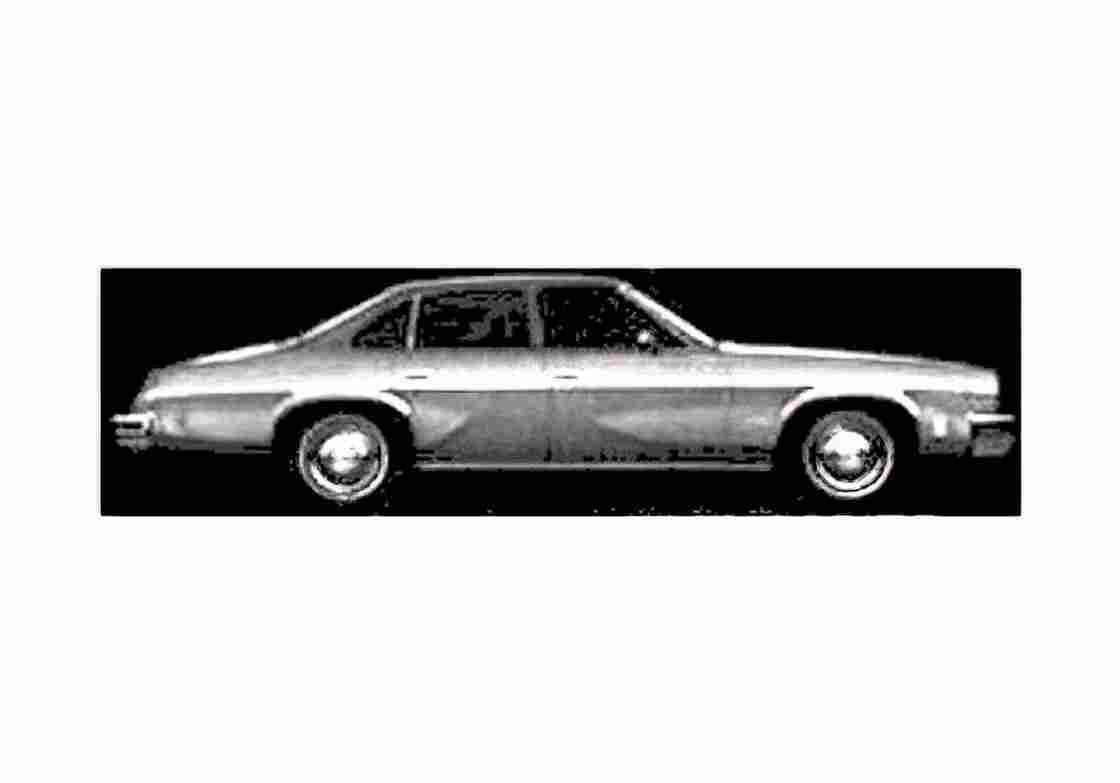 Blueprint Oldsmobile Cutlass S Sedan 1977 A4 Photo Print