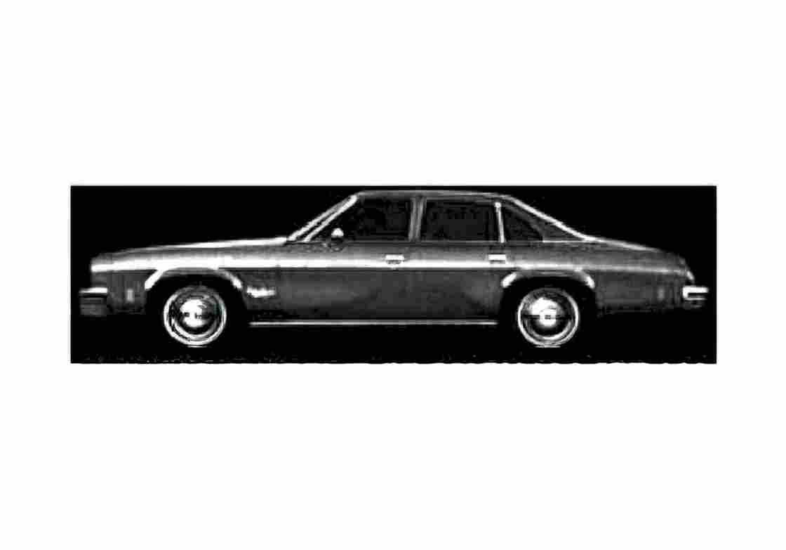 Blueprint Oldsmobile Cutlass Supreme Brougham Sedan 1977 A4 Photo Print