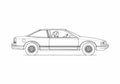 Blueprint Oldsmobile Cutlass Supreme Coupe 1988 A4 Photo Print