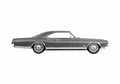 Blueprint Oldsmobile Delta 88 Holiday Coupe 1966 A4 Photo Print