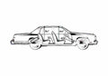 Blueprint Oldsmobile Delta 88 Sedan 1979 A4 Photo Print