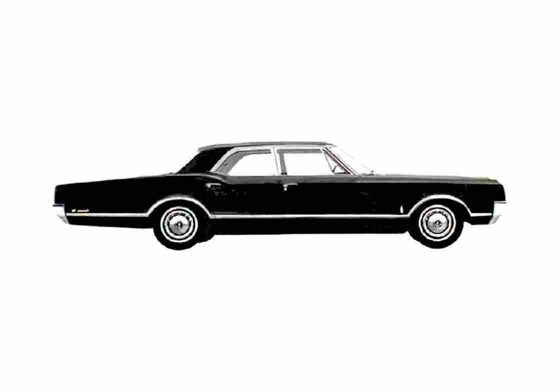 Blueprint Oldsmobile Dynamic 88 Celebrity Sedan 1965 A4 Photo Print