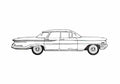 Blueprint Oldsmobile Eight Sedan 1960 A4 Photo Print