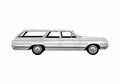 Blueprint Oldsmobile F85 Deluxe Station Wagon 1965 A4 Photo Print