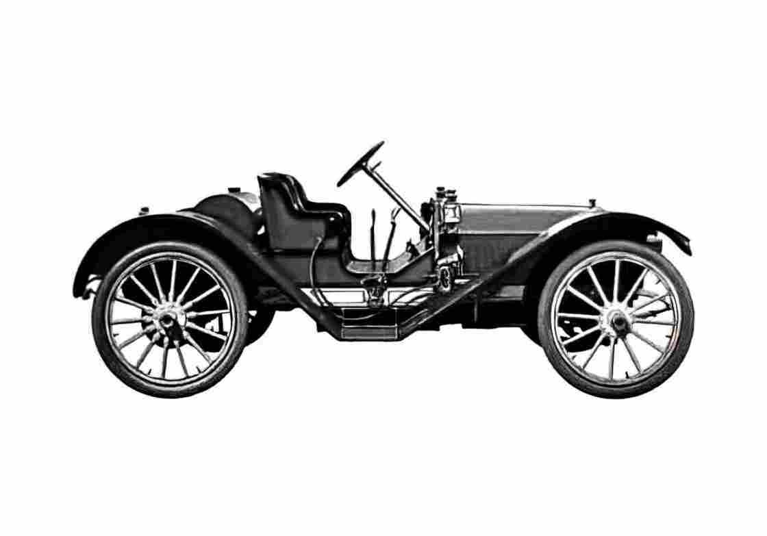 Blueprint Oldsmobile Limited Cabriolet 1910 A4 Photo Print
