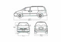 Blueprint Oldsmobile Silhouette Wagon 2004 A4 Photo Print
