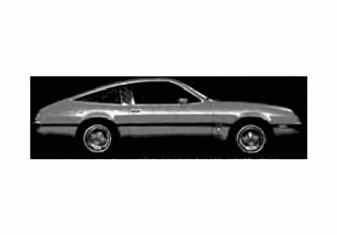 Blueprint Oldsmobile Starfire SX Sport Coupe 1977 A4 Photo Print