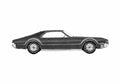 Blueprint Oldsmobile Toronado Deluxe Coupe 1966 A4 Photo Print