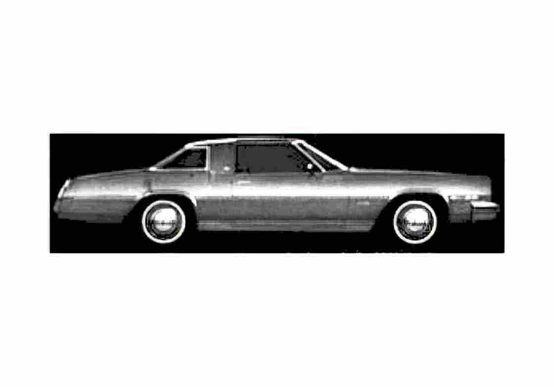 Blueprint Oldsmobile Toronado XSR Coupe 1977 A4 Photo Print