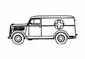 Blueprint Opel 1 Ton Ambulance Truck 1941 A4 Photo Print