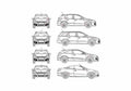 Blueprint Opel Astra Coupe 2007 A4 Photo Print