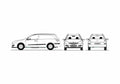 Blueprint Opel Astra Van 2008 A4 Photo Print