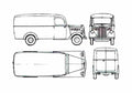 Blueprint Opel Blitz 1.5t Van 1932 A4 Photo Print