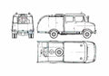 Blueprint Opel Blitz 1.75t Fire Truck 1972 A4 Photo Print