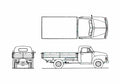 Blueprint Opel Blitz 175T Truck 1955 A4 Photo Print