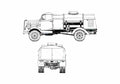 Blueprint Opel Blitz Tanker Truck 1930 A4 Photo Print