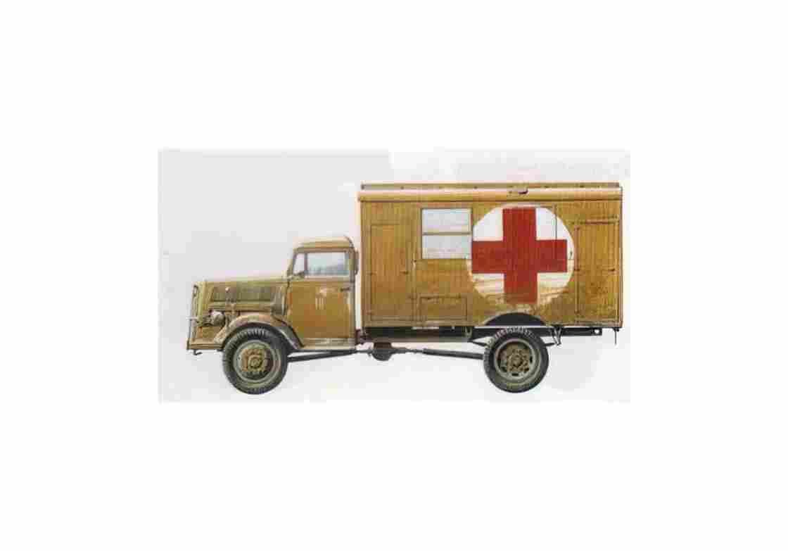 Blueprint Opel Blitz Truck 01 A4 Photo Print
