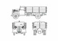 Blueprint Opel Blitz Truck 1930 A4 Photo Print