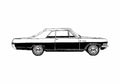 Blueprint Opel Diplomat Coupe 1965 A4 Photo Print