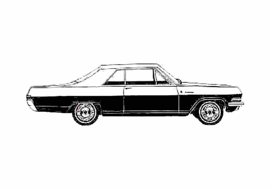 Blueprint Opel Diplomat Coupe 1965 A4 Photo Print