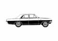 Blueprint Opel Diplomat Sedan 1965 A4 Photo Print