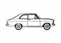 Blueprint Opel Kaddet 2 door Hatchback 1970 A4 Photo Print