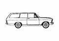 Blueprint Opel Kaddet 2 door Wagon 1970 A4 Photo Print