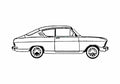 Blueprint Opel Kadett B SR Coupe 1966 A4 Photo Print