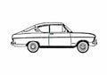 Blueprint Opel Kadett B SR Rallye Coupe 1966 A4 Photo Print