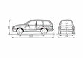 Blueprint Opel Kadett D Caravan Wagon 1979 A4 Photo Print