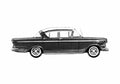 Blueprint Opel Kapitan Sedan 1958 A4 Photo Print