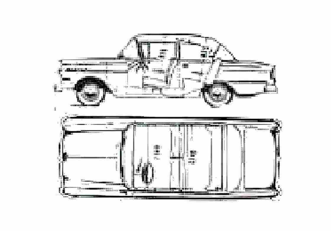 Blueprint Opel Rekord 2 door Sedan 1958 A4 Photo Print