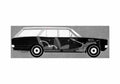 Blueprint Opel Rekord C Caravan Wagon 1967 A4 Photo Print