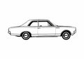 Blueprint Opel Rekord C Coupe 1969 A4 Photo Print