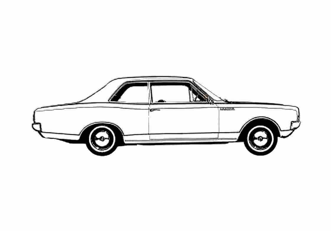 Blueprint Opel Rekord C Coupe 1969 A4 Photo Print