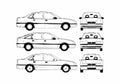 Blueprint Opel Vectra Hatchback 2003 A4 Photo Print
