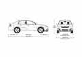 Blueprint Opel Vectra Hatchback 2007 A4 Photo Print