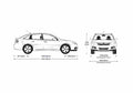 Blueprint Opel Vectra Sedan 2007 A4 Photo Print